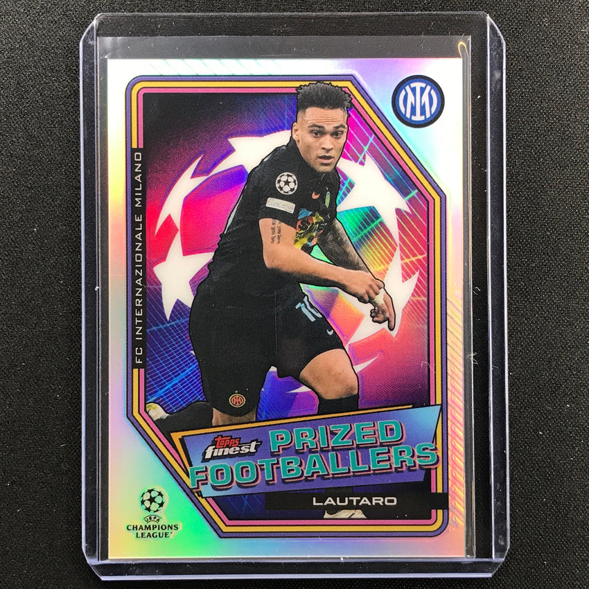 2021-22 Finest UEFA UCL LAUTARO MARTINEZ Prized Footballers Refractor #5