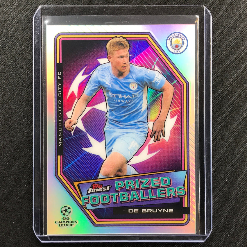 2021-22 Finest Uefa Ucl Kevin De Bruyne Prized Footballers Refractor No 6