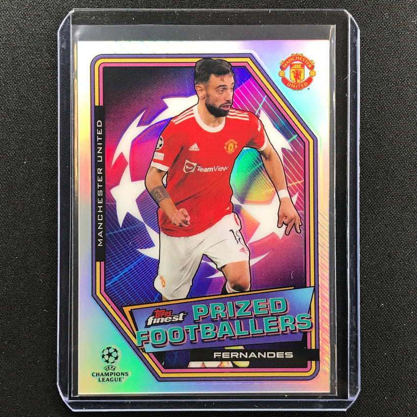 2021-22 Finest Uefa Ucl Bruno Fernandes Prized Footballers Refractor No 7