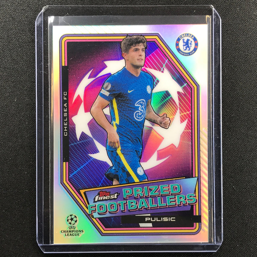 2021-22 Finest UEFA UCL CHRISTIAN PULISIC Prized Footballers Refractor #10