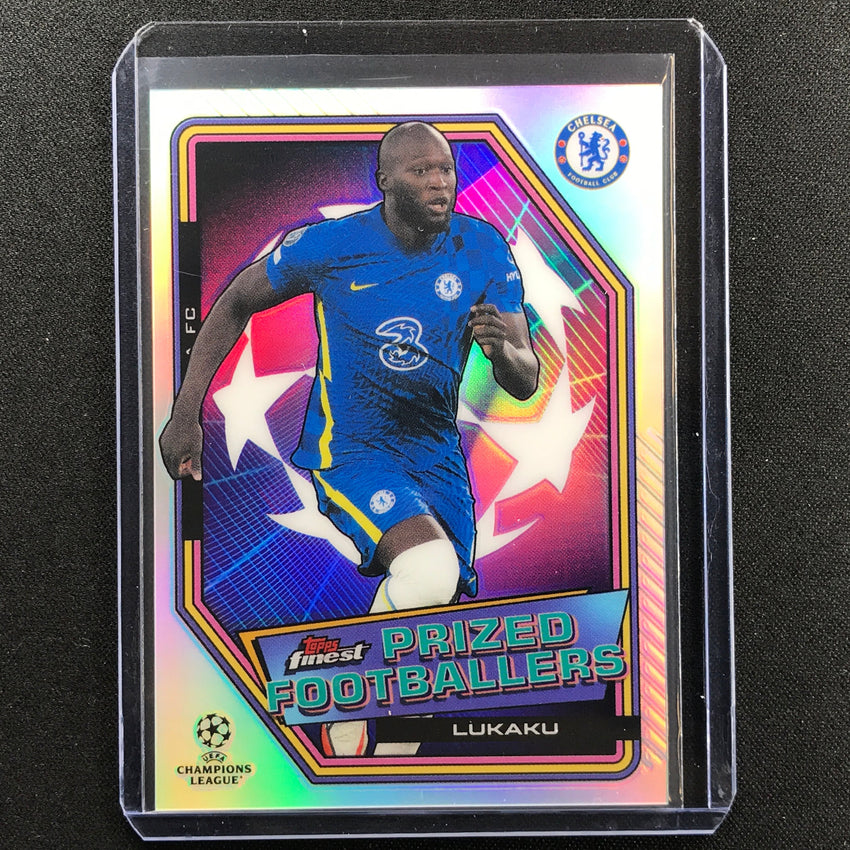 2021-22 Finest UEFA UCL ROMELU LUKAKU Prized Footballers Refractor #17