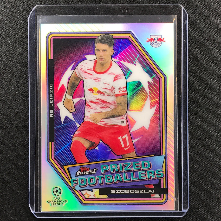 2021-22 Finest UEFA UCL DOMINIK SZOBOSZLAI Prized Footballers Refractor #18