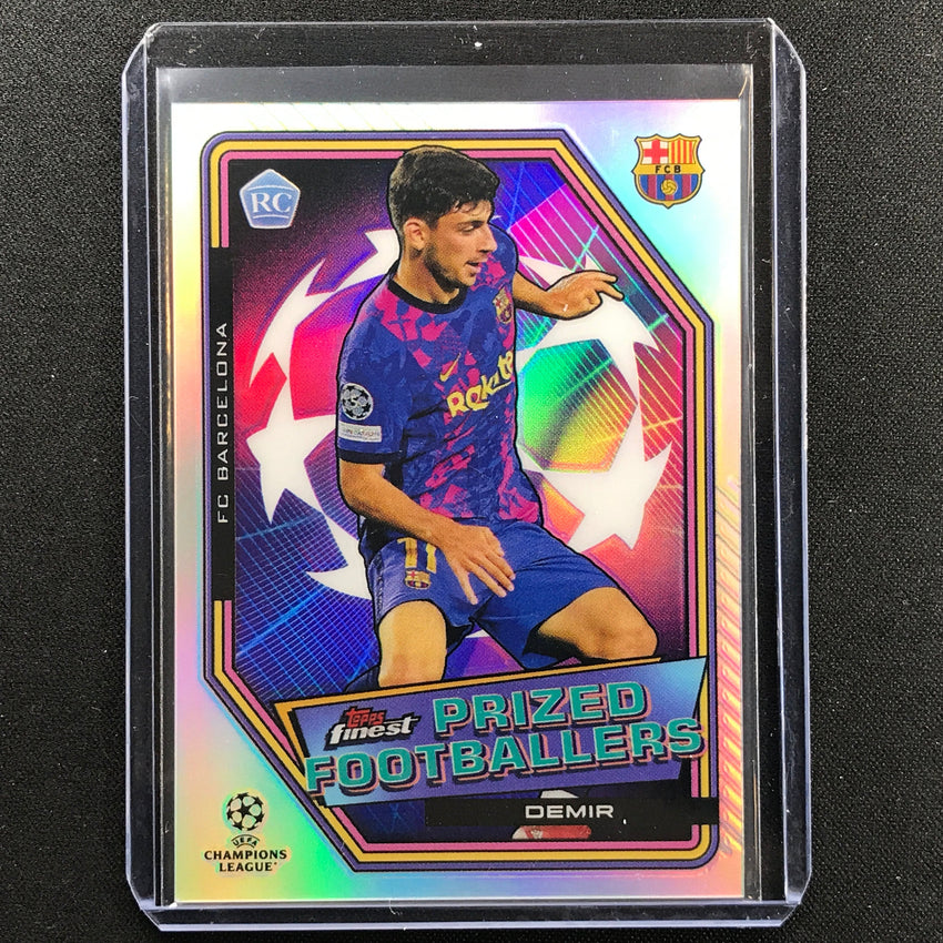 2021-22 Finest Uefa Ucl Yusuf Demir Rookie Prized Footballers Refractor No 20