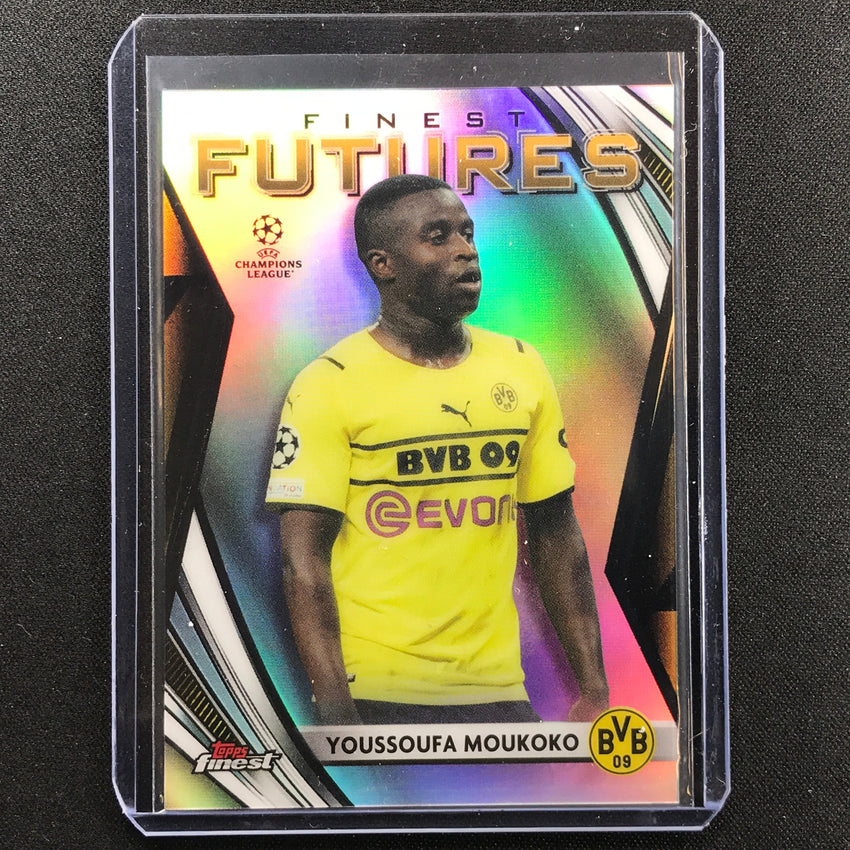 2021-22 Finest UEFA UCL YOUSSOUFA MOUKOKO Finest Futures Refractor #1