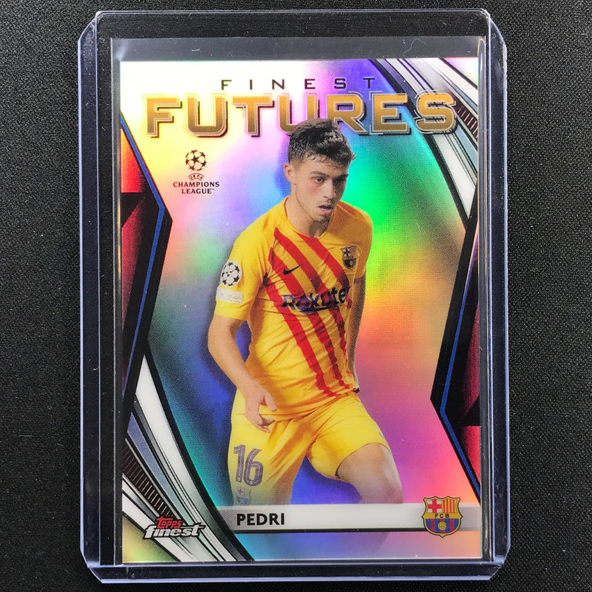 2021-22 Finest UEFA UCL PEDRI Finest Futures Refractor #3
