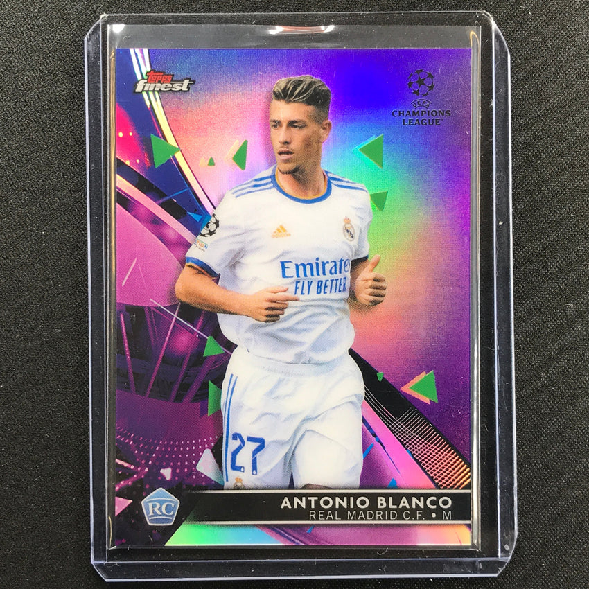 2021-22 Finest Uefa Ucl Antonio Blanco Rookie Purple 107/299