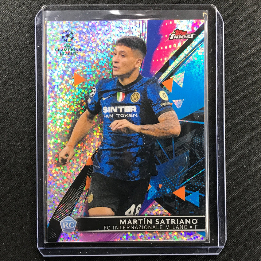2021-22 Finest Uefa Ucl Martin Satriano Rookie Speckle 30/175