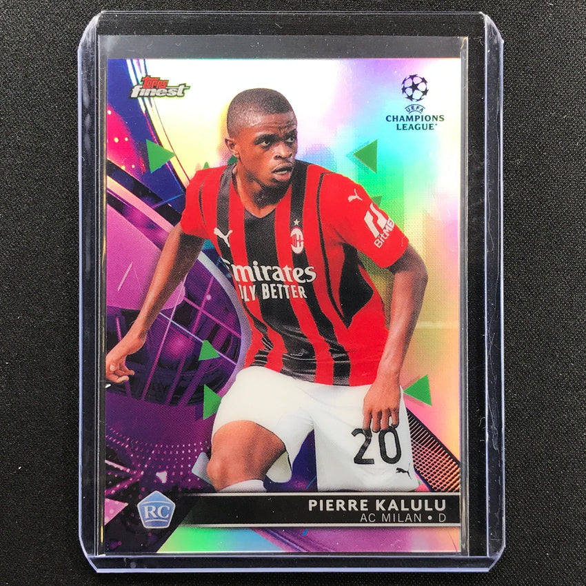 2021-22 Finest UEFA UCL PIERRE KALULU Rookie Refractor #16
