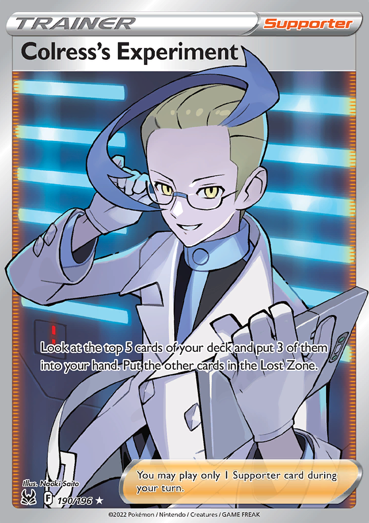 Colress's Experiment - 190/196 - Full Art Ultra Rare Lost Origin