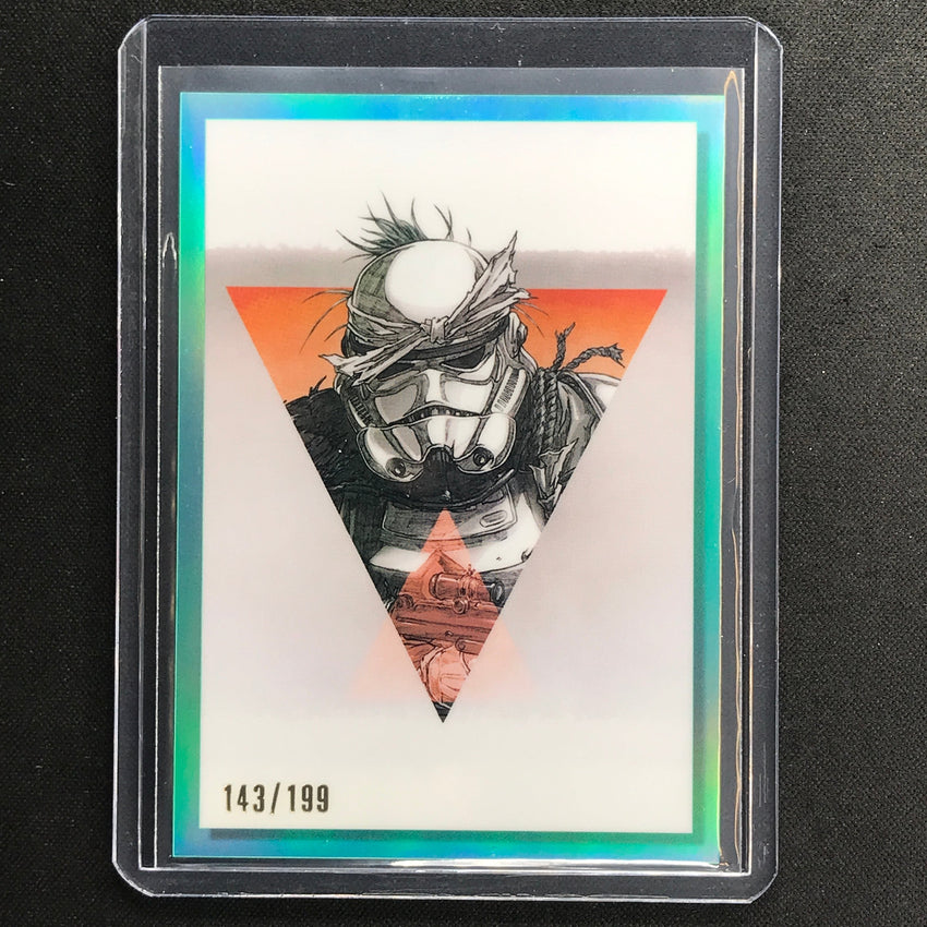 2023 Star Wars Galaxy Chrome Stormtrooper Galactic Visions Aqua 143/199