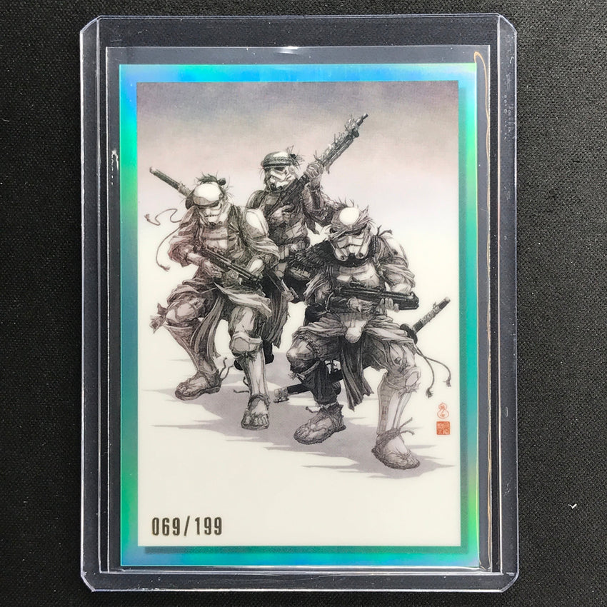 2023 Star Wars Galaxy Chrome Stormtroopers Galactic Visions Aqua 69/199