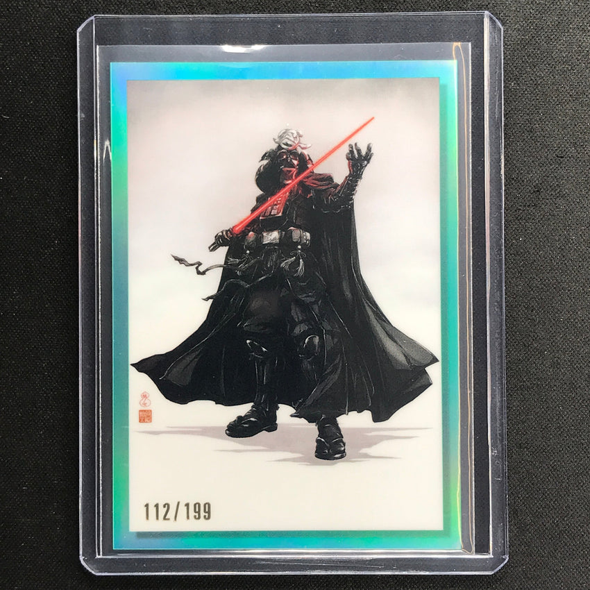2023 Star Wars Galaxy Chrome Darth Vader Galactic Visions Aqua 112/199