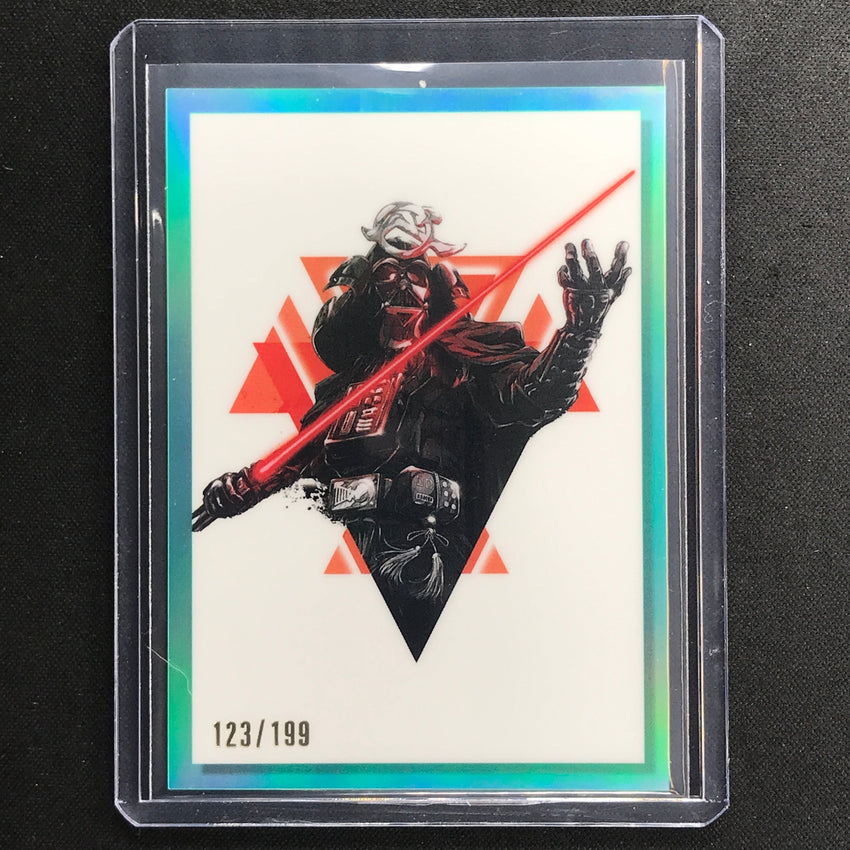 2023 Star Wars Galaxy Chrome Darth Vader Galactic Visions Aqua 123/199