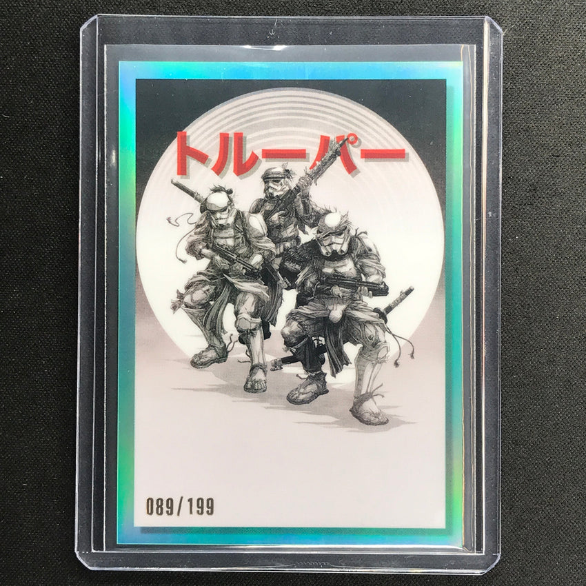 2023 Star Wars Galaxy Chrome Stormtroopers Galactic Visions Aqua 89/199