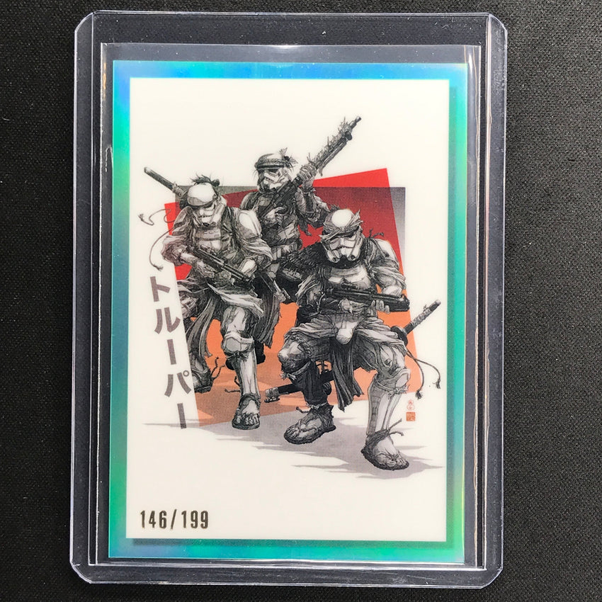 2023 Star Wars Galaxy Chrome Stormtroopers Galactic Visions Aqua 146/199