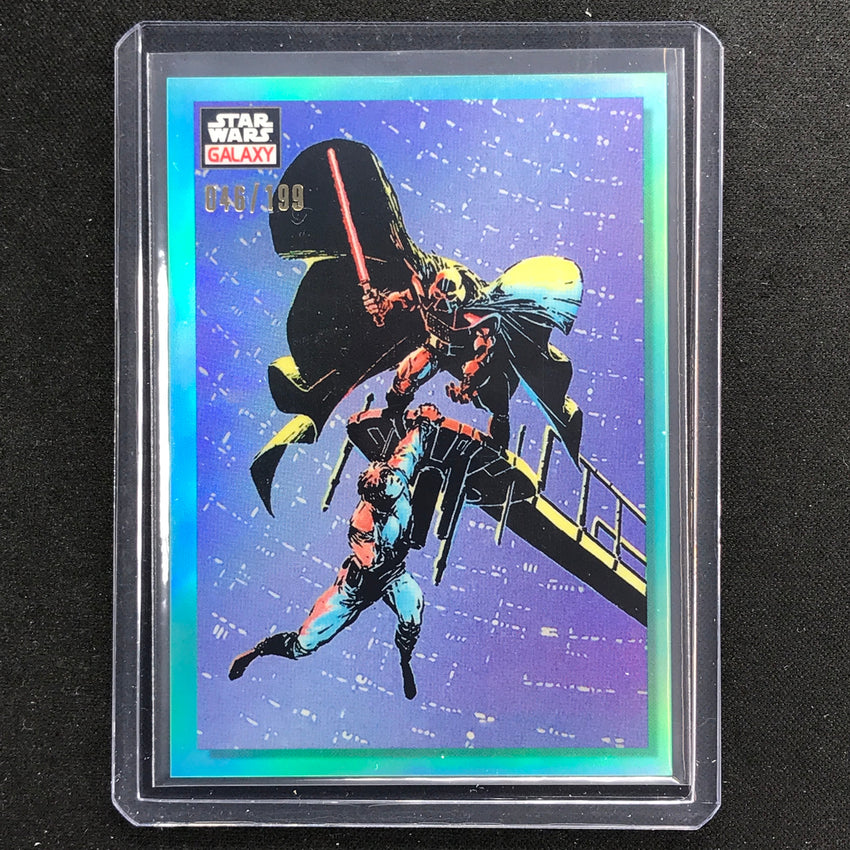 2023 Star Wars Galaxy Chrome Luke In Peril Base Aqua 46/199 No 1