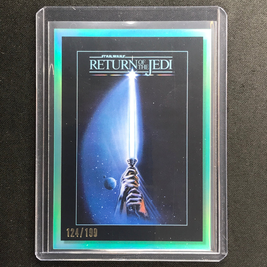 2023 Star Wars Galaxy Chrome RETURN OF THE JEDI 40th Anniversary Aqua 104/199 #1