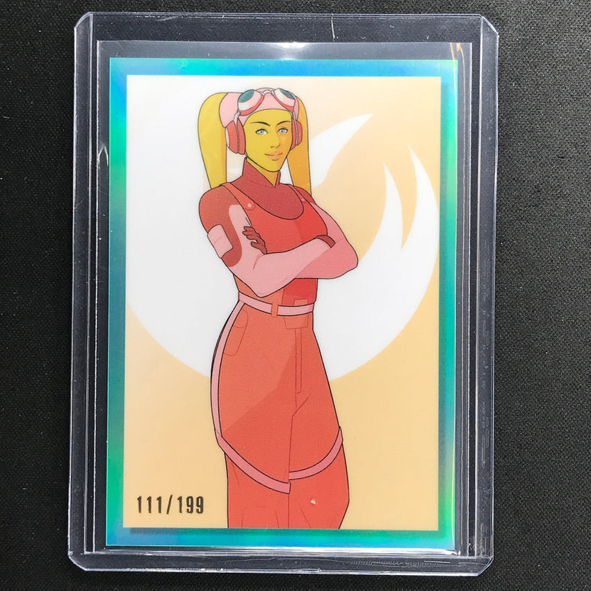 2023 Star Wars Galaxy Chrome HERA SYNDULLA Women of Star Wars Aqua 111/199 #1