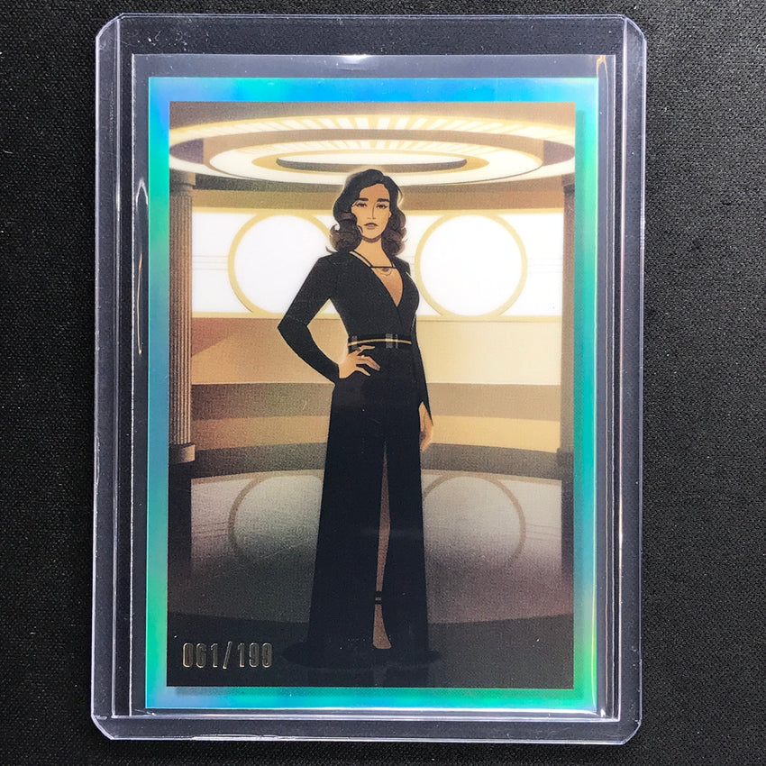2023 Star Wars Galaxy Chrome Qira Women Of Star Wars Aqua 61/199 No 10