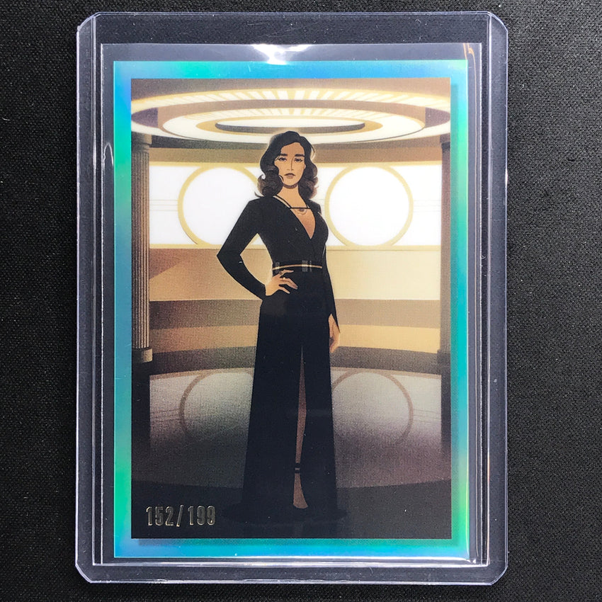 2023 Star Wars Galaxy Chrome Qira Women Of Star Wars Aqua 152/199 No 10