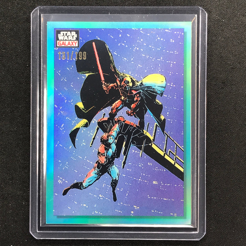 2023 Star Wars Galaxy Chrome Luke In Peril Base Aqua 131/199 No 1