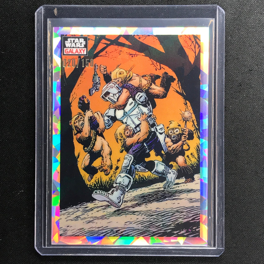 2023 Star Wars Galaxy Chrome Stormtrooper Overrun Base Atomic 20/150 No 24