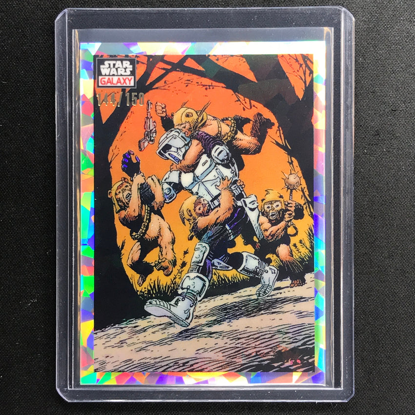2023 Star Wars Galaxy Chrome Stormtrooper Overrun Base Atomic 144/150 No 24