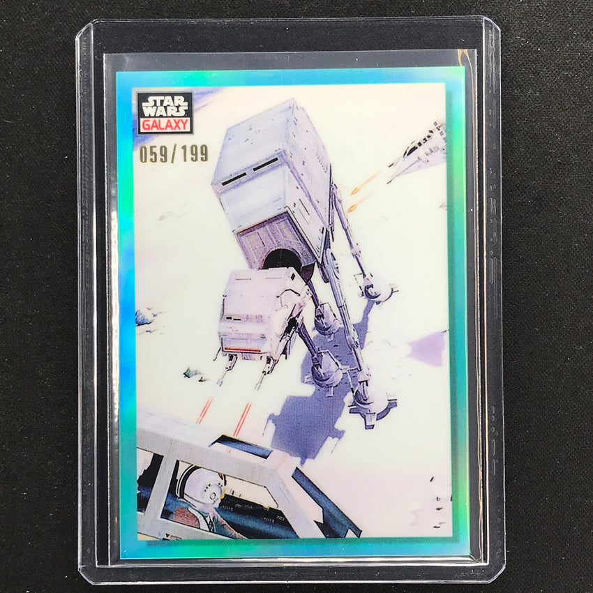 2023 Star Wars Galaxy Chrome Hoth From The Air Base Aqua 59/199 No 3