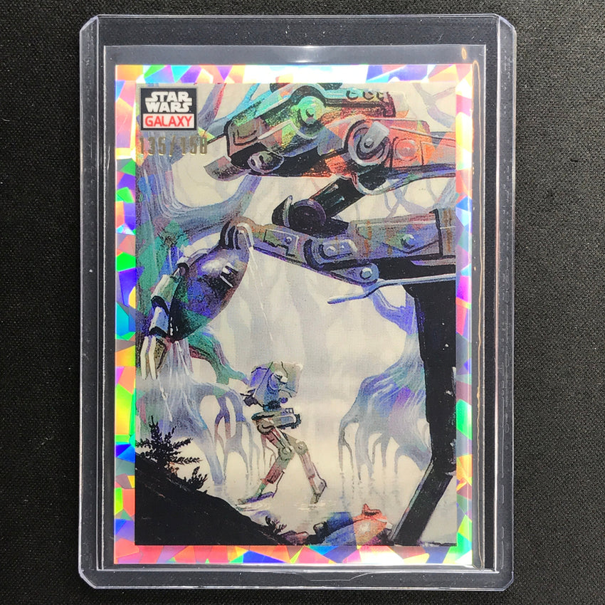 2023 Star Wars Galaxy Chrome MARCHING AT-STS Base Atomic 135/150 #38
