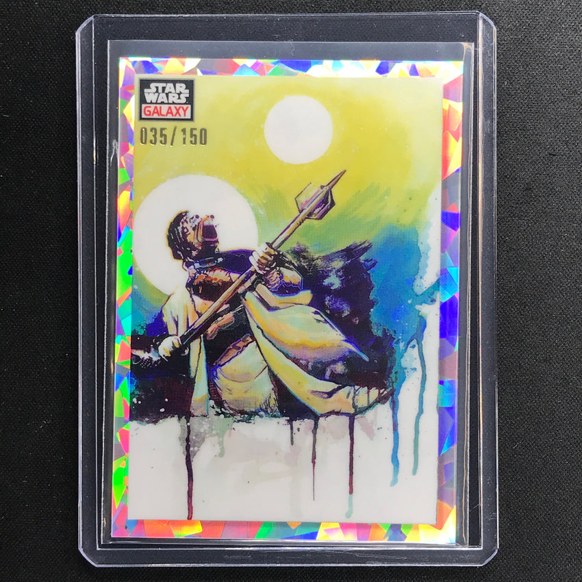 2023 Star Wars Galaxy Chrome Tusken Under Twin Suns Base Atomic 35/150 No 53