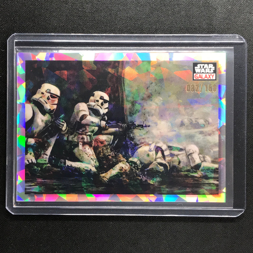 2023 Star Wars Galaxy Chrome Pinned Down Base Atomic 82/150 No 94