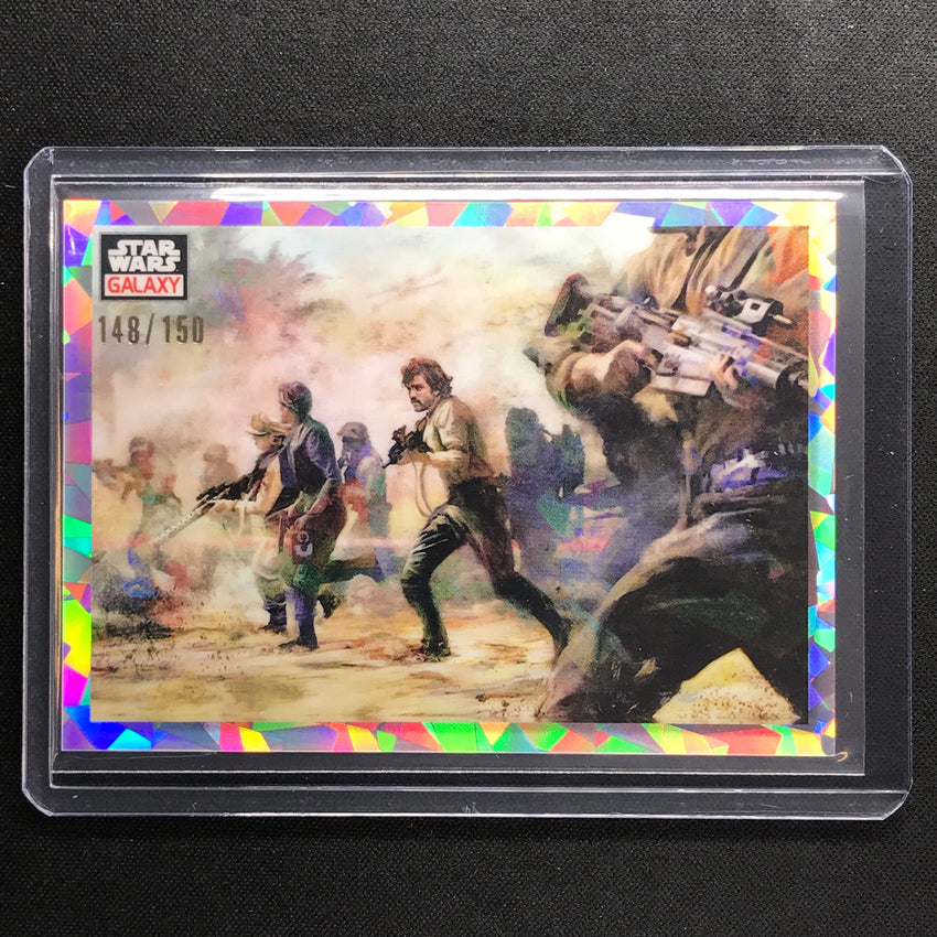 2023 Star Wars Galaxy Chrome Storming Rebels Base Atomic 148/150 No 95