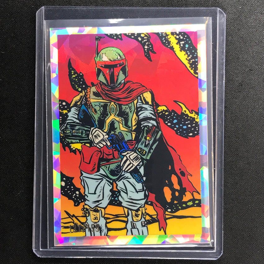 2023 Star Wars Galaxy Chrome Boba Fett Vaders Bounty Hunters Atomic 131/150