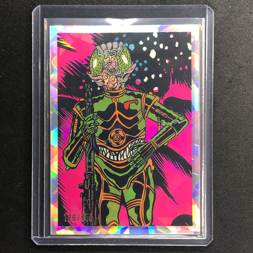 2023 Star Wars Galaxy Chrome 4-lom Darth Vaders Bounty Hunters Atomic 126/150
