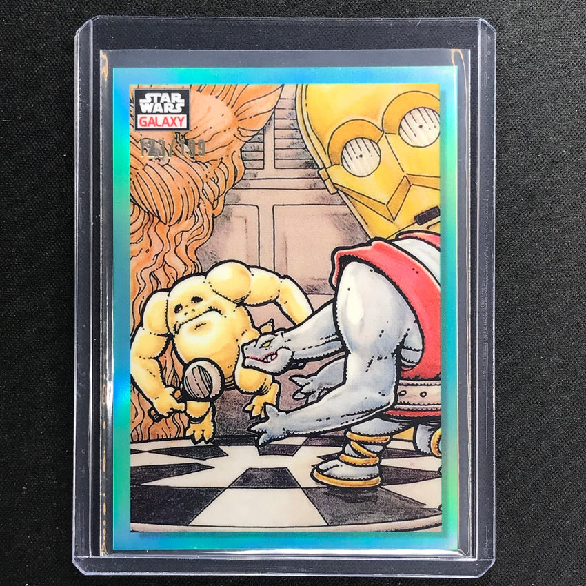 2023 Star Wars Galaxy Chrome HOLOCHESS CONTEST Base Aqua 123/199 #11