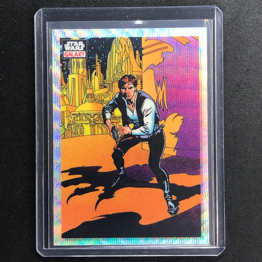 2023 Star Wars Galaxy Chrome Han Solo Draws Base Wave 79/99 No 7