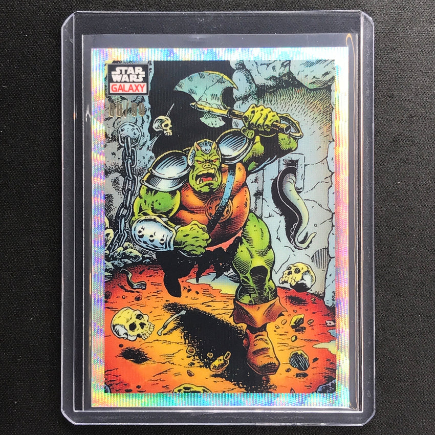 2023 Star Wars Galaxy Chrome Gamorrean Charge Base Wave 88/99 No 13