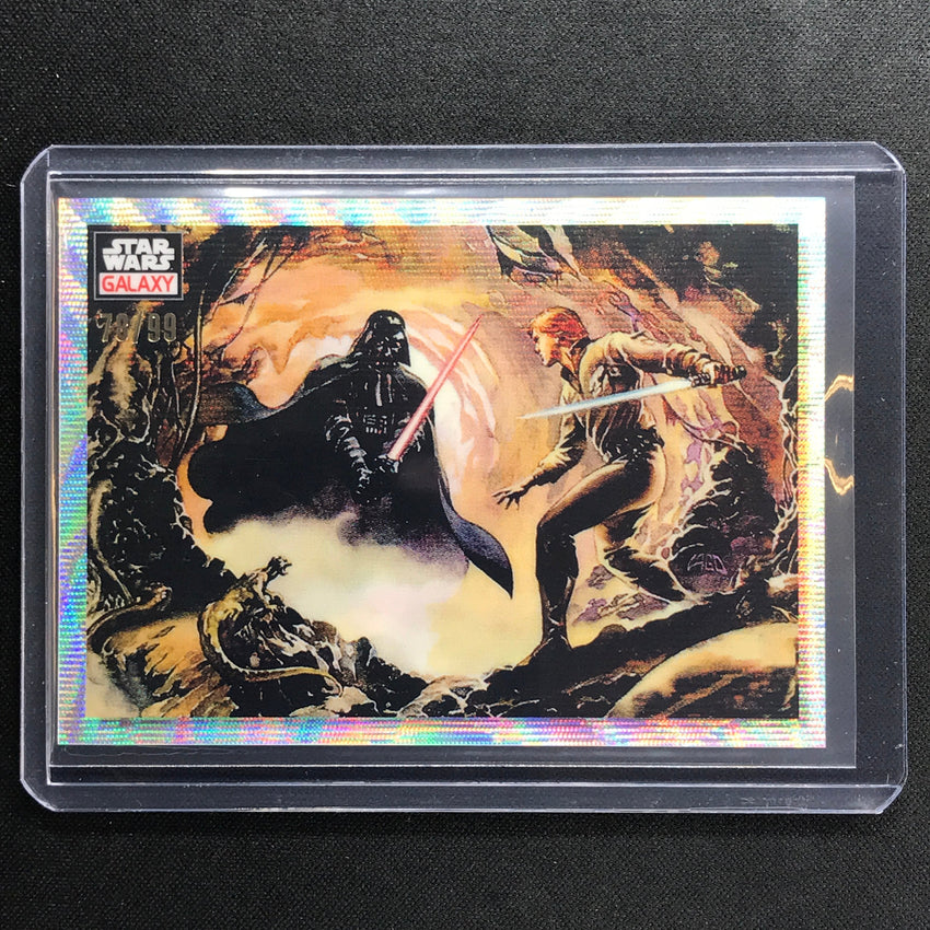 2023 Star Wars Galaxy Chrome Showdown On Dagobah Base Wave 78/99 No 17