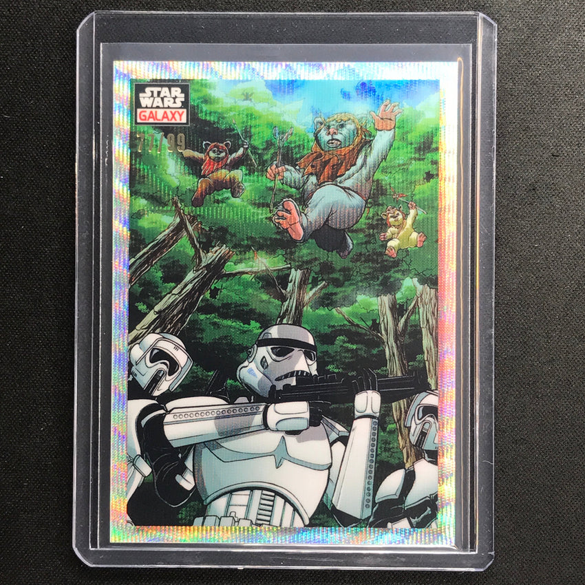 2023 Star Wars Galaxy Chrome AMBUSH FROM ABOVE Base Wave 77/99 #49