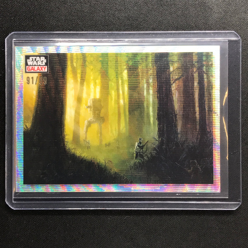2023 Star Wars Galaxy Chrome PATROLLING THE ENDOR MOON Base Wave 91/99 #69