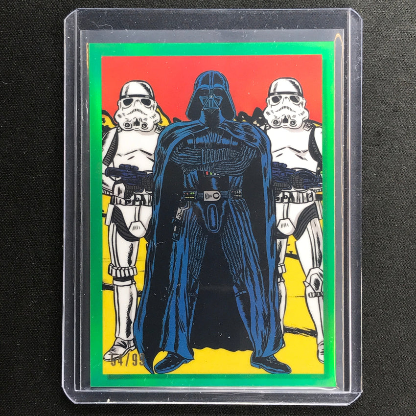 2023 Star Wars Galaxy Chrome Darth Vader Darth Vader Bounty Hunters Green 54/99
