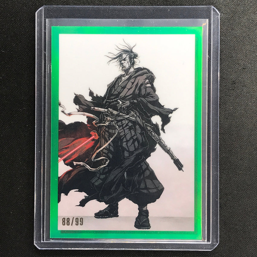 2023 Star Wars Galaxy Chrome The Ronin - The Duel Galactic Visions Green 88/99