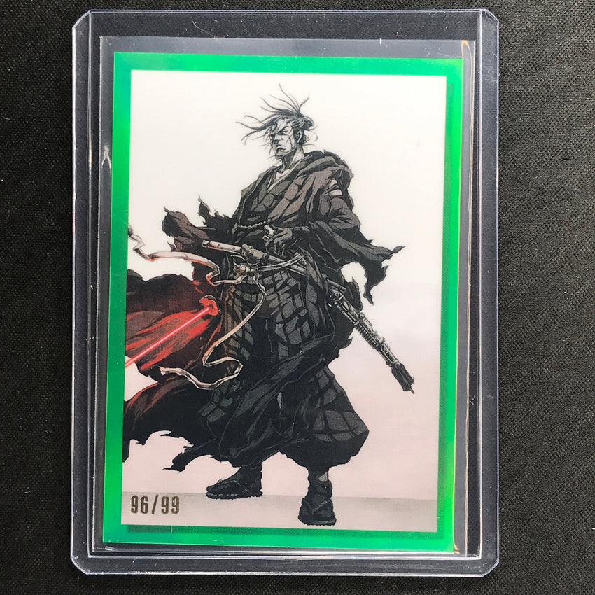 2023 Star Wars Galaxy Chrome The Ronin - The Duel Galactic Visions Green 96/99