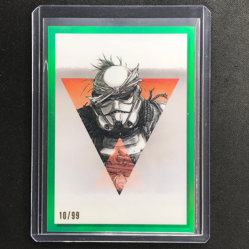2023 Star Wars Galaxy Chrome STORMTROOPER Galactic Visions Green 10/99 #5