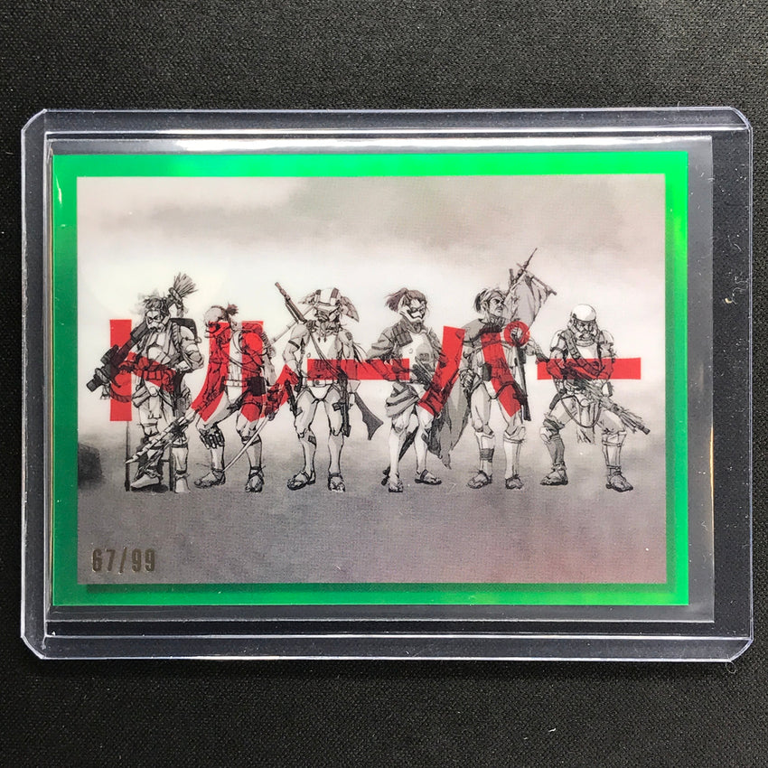 2023 Star Wars Galaxy Chrome STORMTROOPERS Galactic Visions Green 67/99 #8