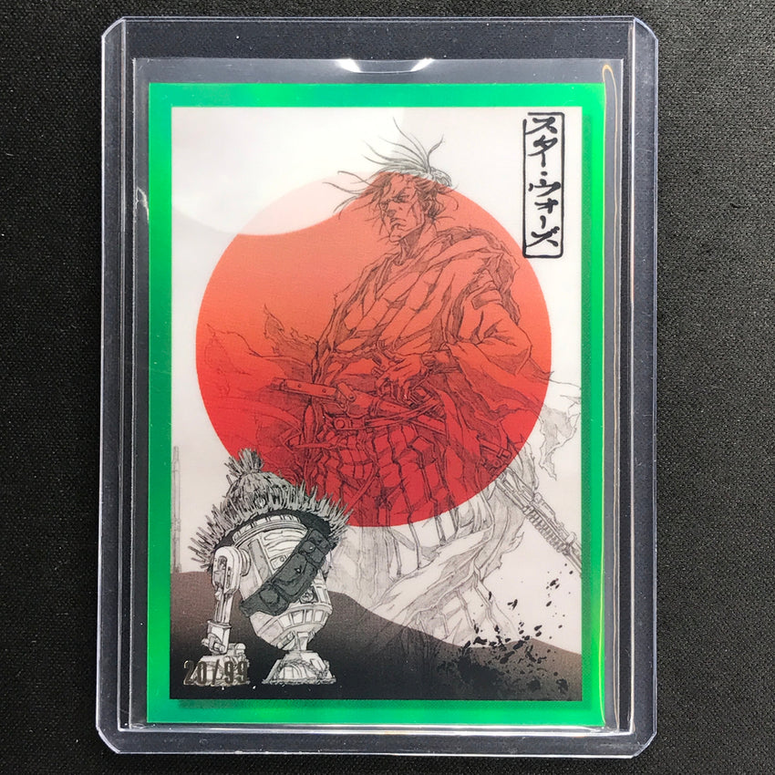 2023 Star Wars Galaxy Chrome The Ronin And R2-d2 Galactic Visions Green 20/99 No 11
