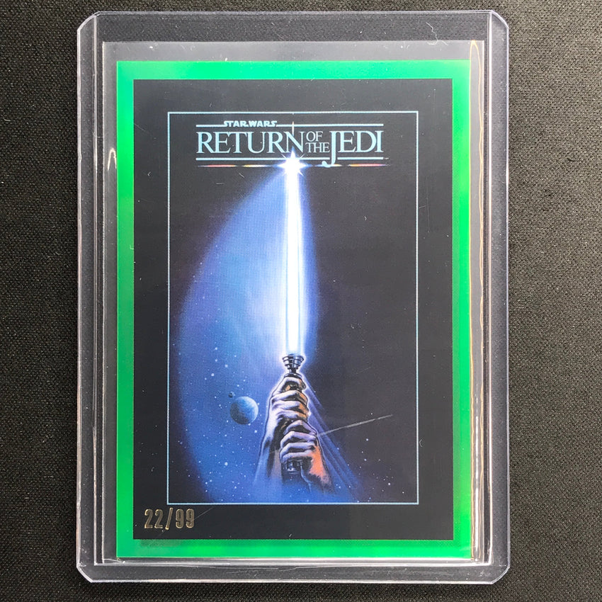 2023 Star Wars Galaxy Chrome RETURN OF THE JEDI 40th Anniversary Green 22/99 #1