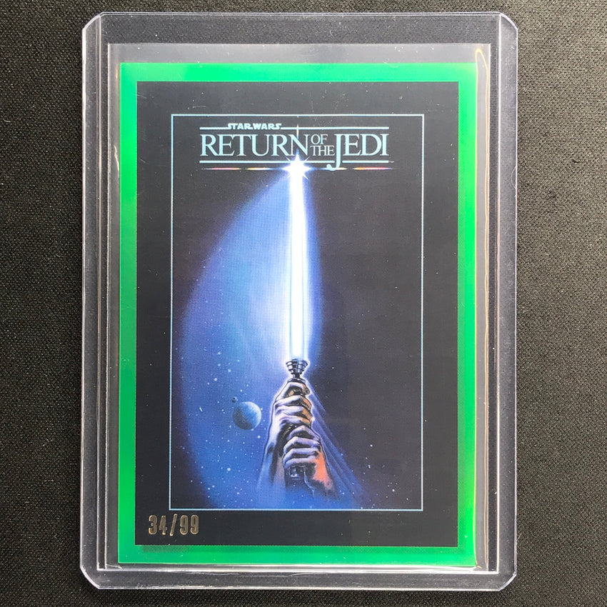 2023 Star Wars Galaxy Chrome RETURN OF THE JEDI 40th Anniversary Green 34/99 #1