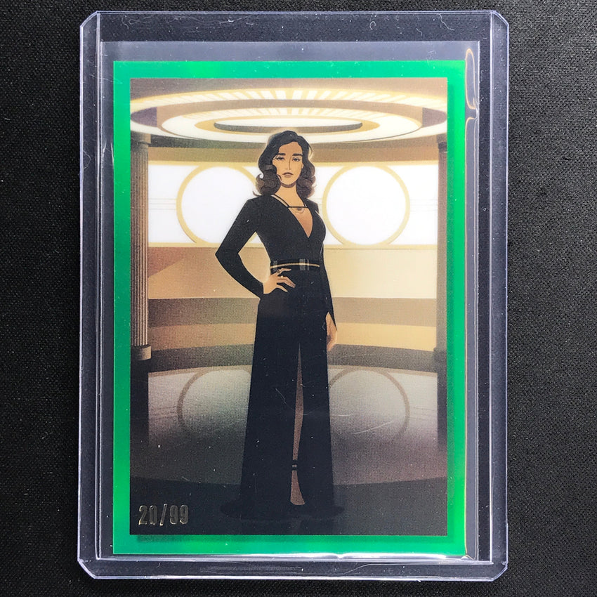 2023 Star Wars Galaxy Chrome Qira Women Of Star Wars Green 20/99
