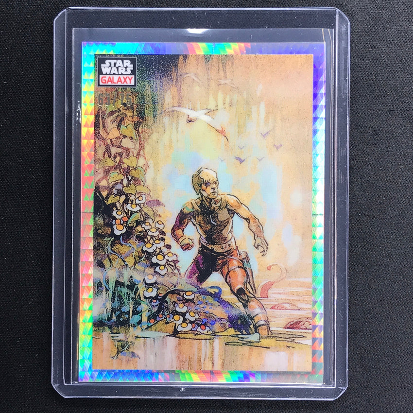 2023 Star Wars Galaxy Chrome Wading Through The Swamp Base Prism 63/75 No 25